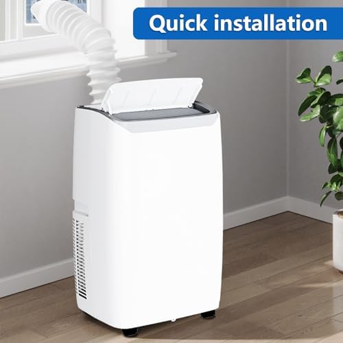 12,000 BTU Portable Air Conditioner, 3 In 1 Portable Ac Unit for 550 Sq.Ft. with Fan, Dehumidifier, Timer, Remote, Low Noise Air Cooler, Small Air Conditioner for Living Room Bedroom