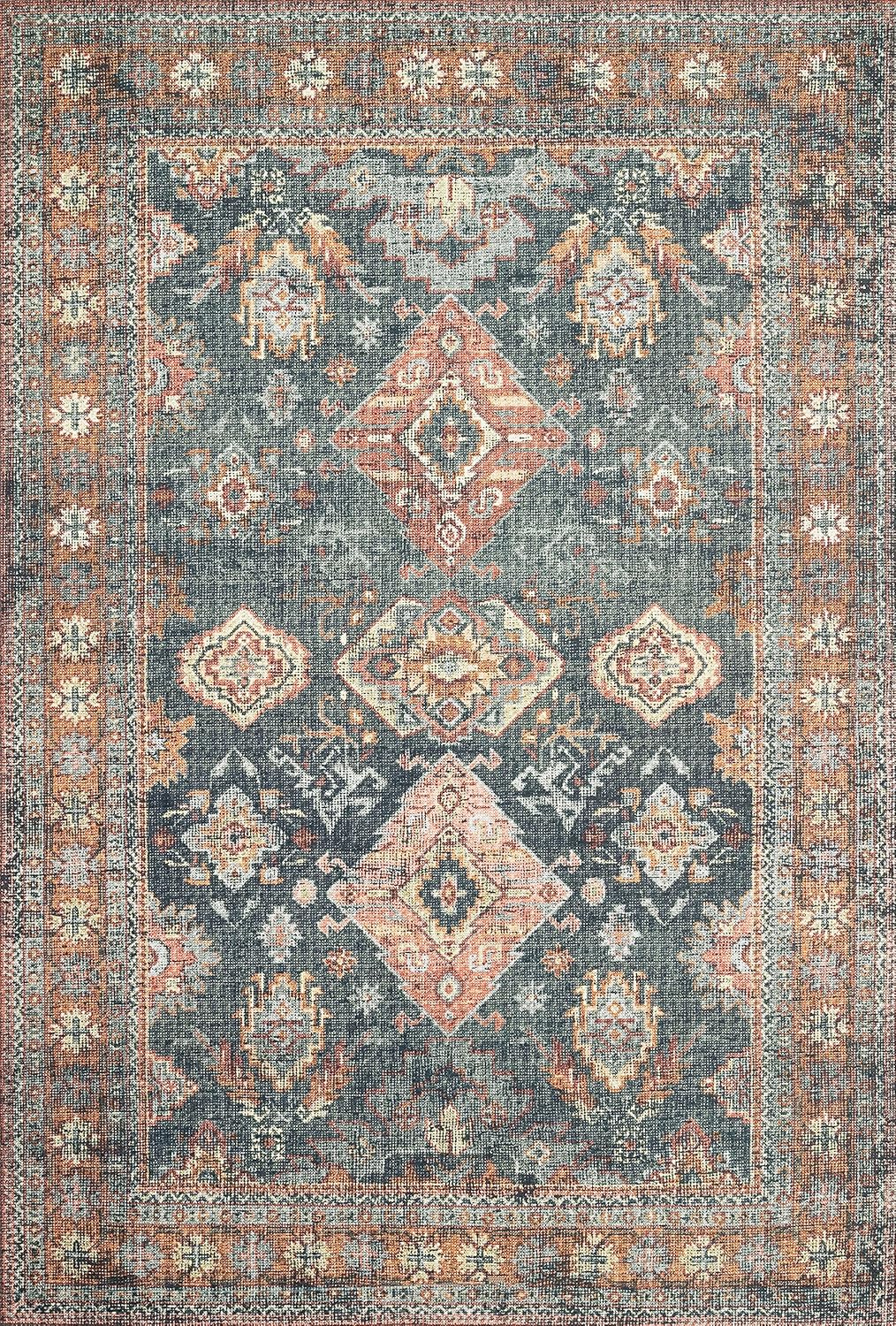 Loloi II Skye Collection SKY-10 Sea/Rust 2'-6