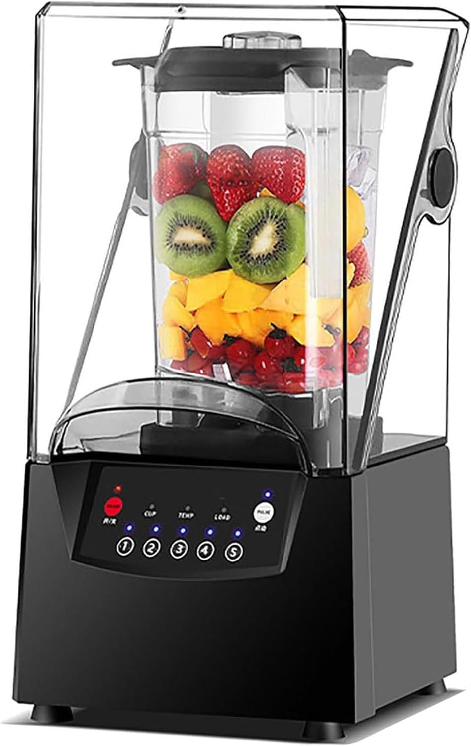 Commercial Blender,Professional Blender Smoothie Maker,2200W Commercial Blender,17000RPM High Speed blender,with 5 Speeds Control,for Ice/Juice/Smoothie/Nuts,2 * 2L