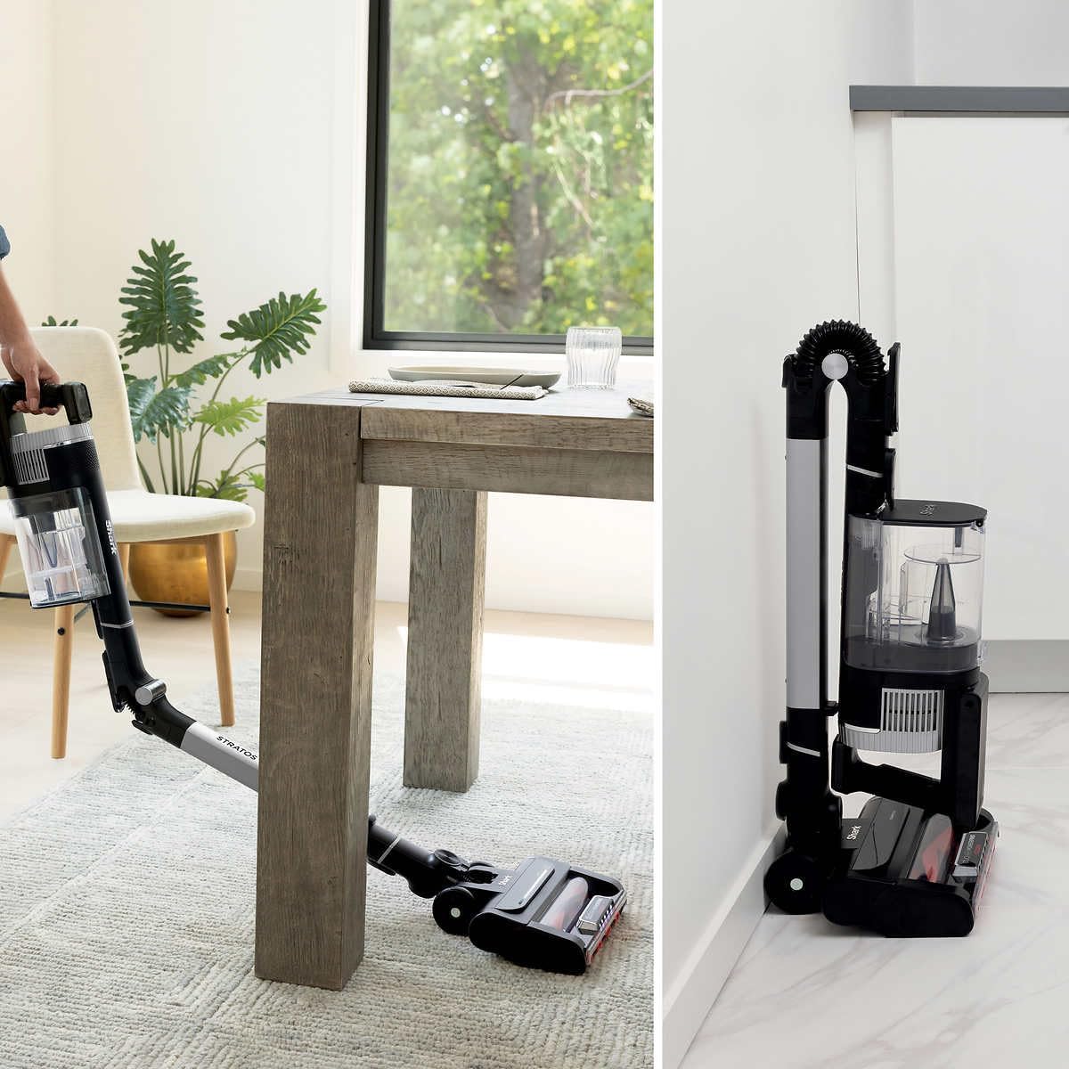 Shark UZ865H Stratos Cordless Vacuum with Clean Sense IQ, DuoClean PowerFins HairPro, Includes Duster Crevice Tool & Anti-Allergen Brush, Up to 50 Minute Runtime, Gray (Renewed)