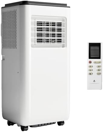 8000 BTU 3-in-1 Portable Air Conditioner,with Remote - Cooling, Fan Modes for Rooms Up to 350 Sq.Ft, LED Display, 24-Hour Timer