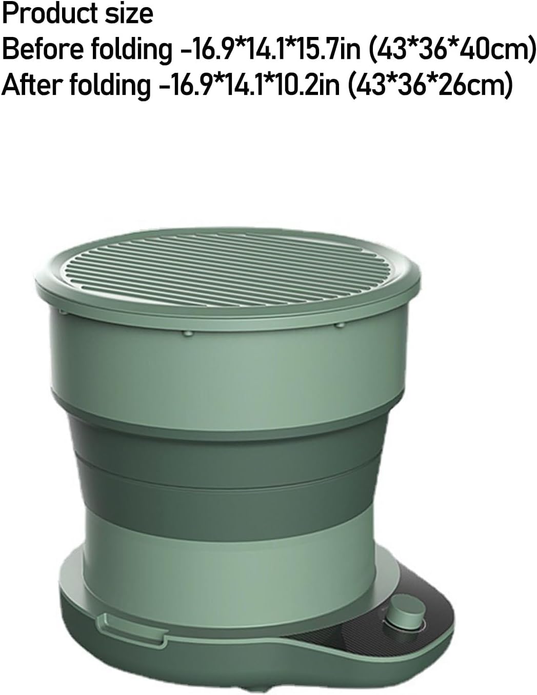 DELURA Portable Washing Machine-Foldable Mini Small Washer for Washing Underwear or Small Items, Suitable for Apartment, Laundry, Camping, RV, Travel (Color : A)