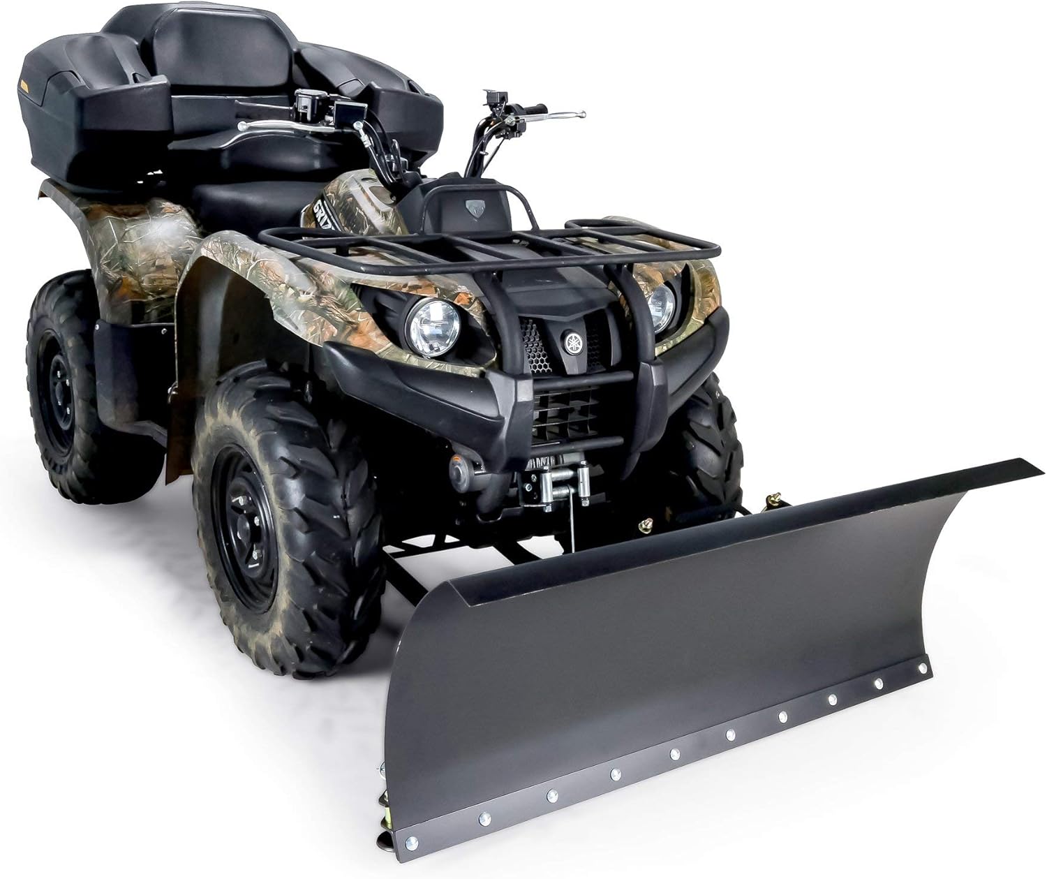 Black Boar Camco ATV Snow Plow Kit | Features a 48-inch Adjustable Straight Blade and Adjustable Tension Safety Trip Springs (66016)