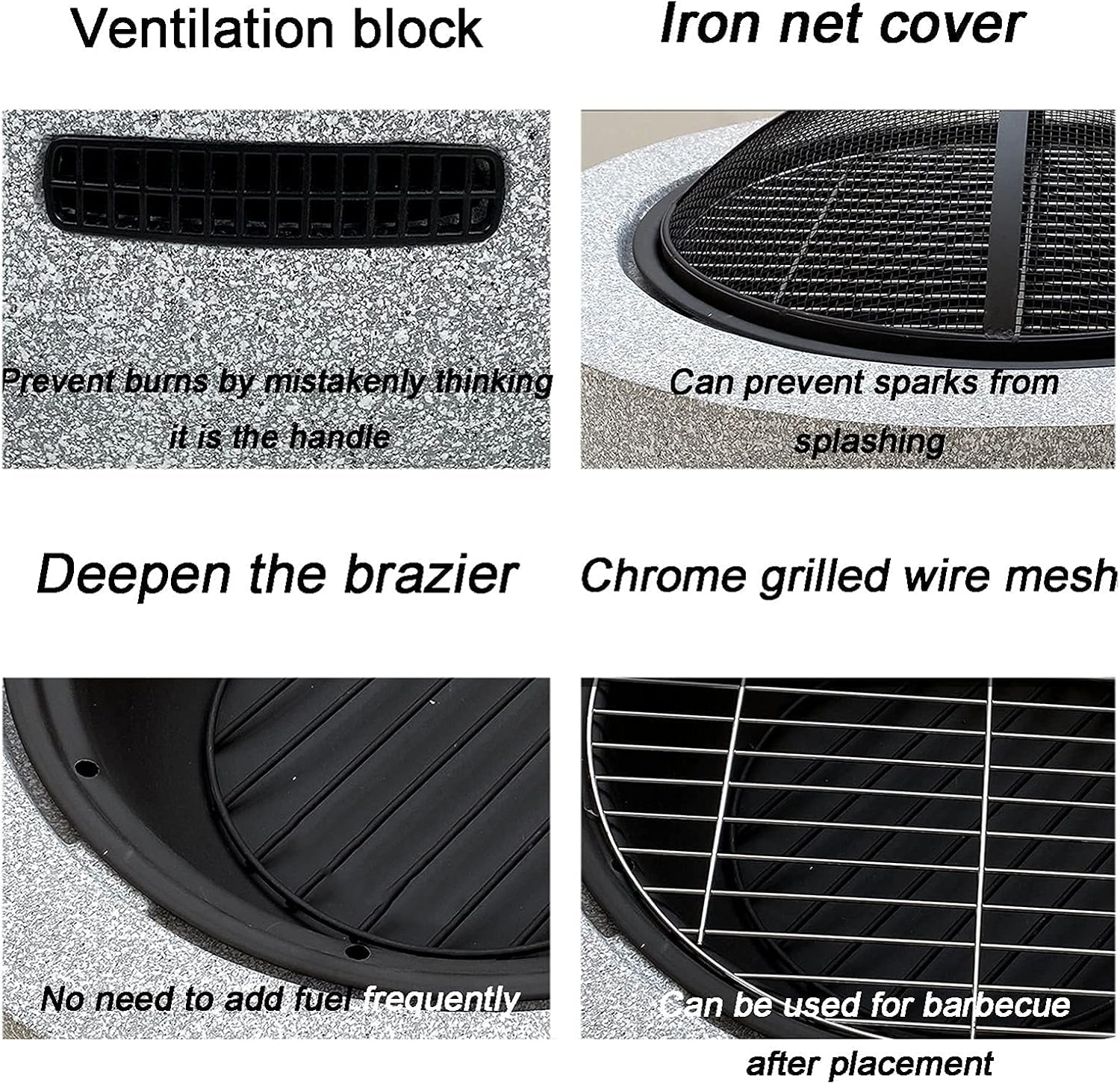 Fire Pit Outdoor fire pits, fire pits with Spark Screens, Wood Burning fire pits in courtyards, backyards and Gardens