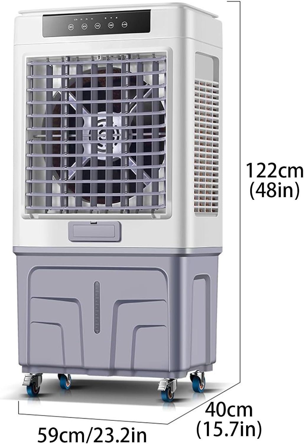 Evaporative Air Cooler, Portable Air Conditioner with Quiet 3 Wind Speeds, Personal Swamp Cooler for Room Office Factory