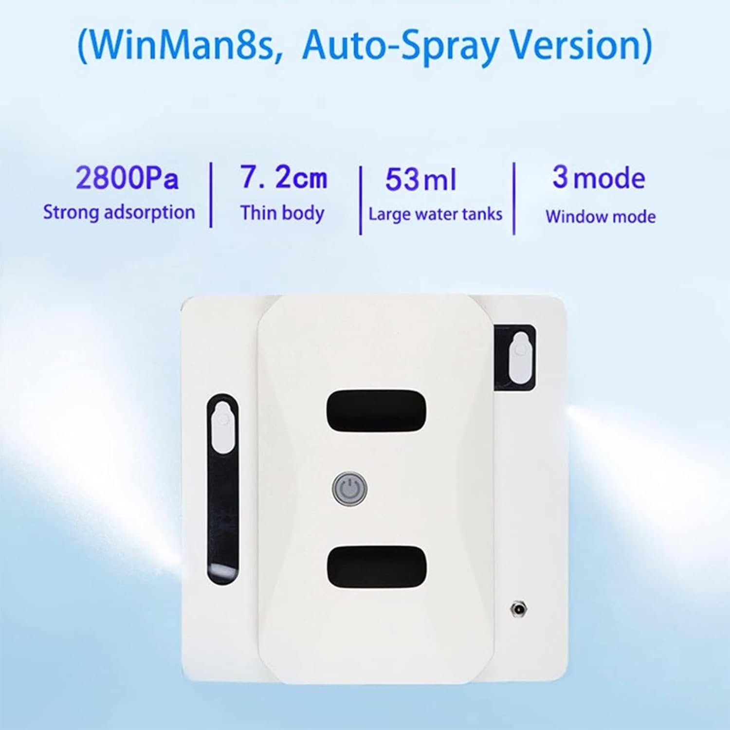 Window Cleaner Robot Electric Window Cleaning Machine with Dual Water Tanks Auto Water Spray,Smart Glass Cleaning Robotic with App & Remote