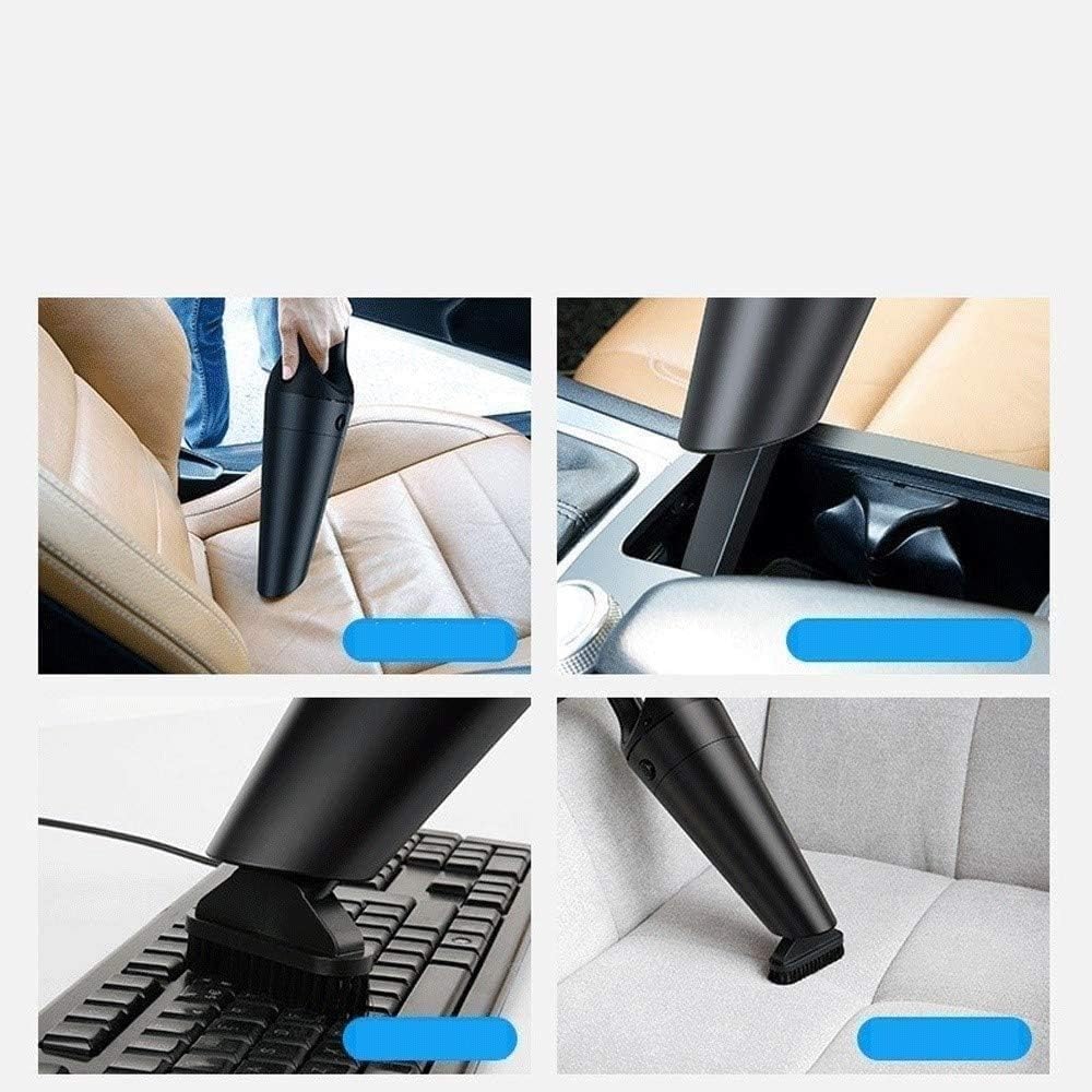 Portable Handheld Vacuum, Hand Vacuum Cordless with Powerful Cyclonic Suction, USB Rechargeable,Car Home Wireless Hand-held Vacuum Cleaner(White)