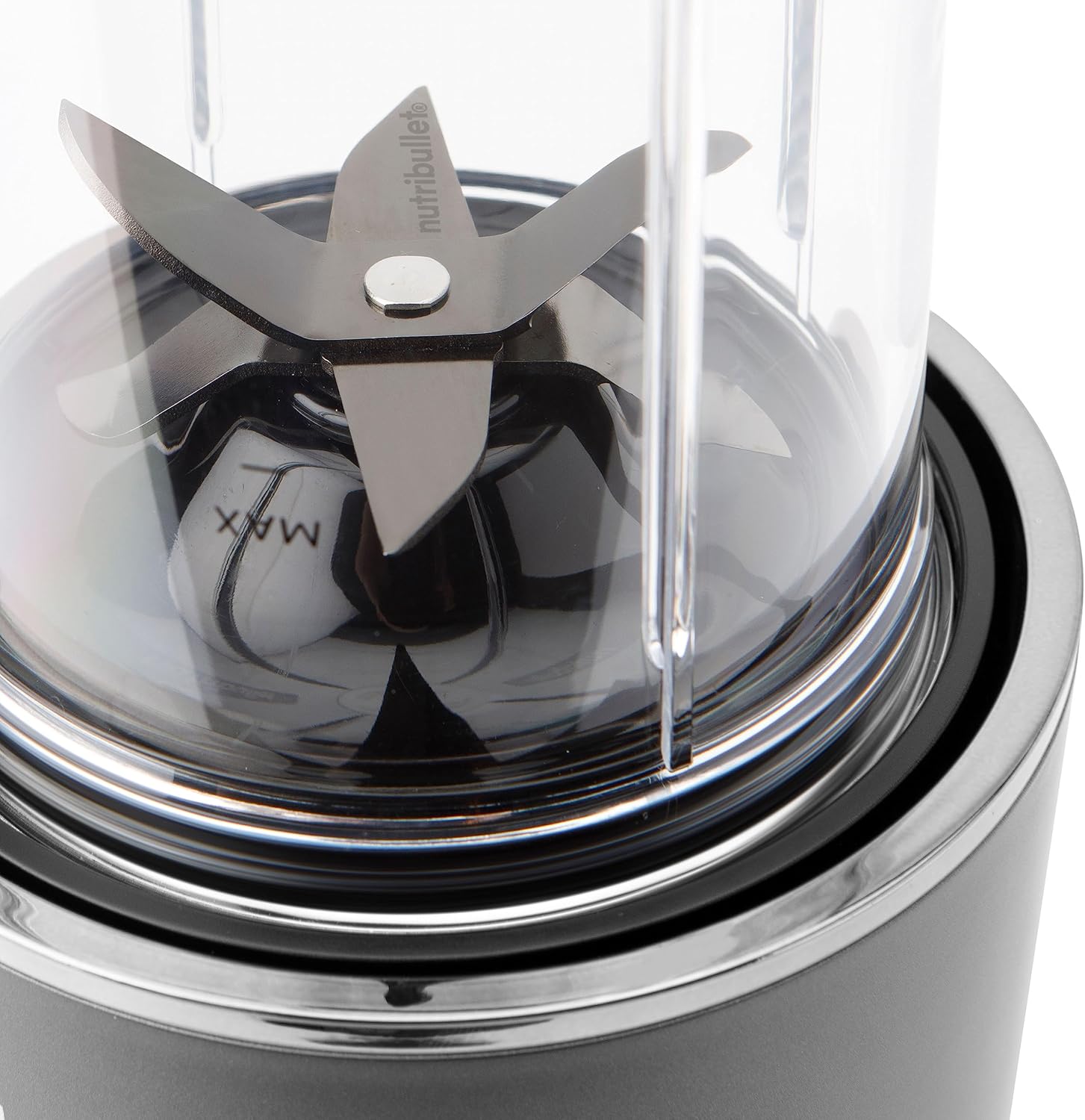 nutribullet Ultra Personal Blender NB50500, 32 oz, Gray & 4-pack Metal Straws