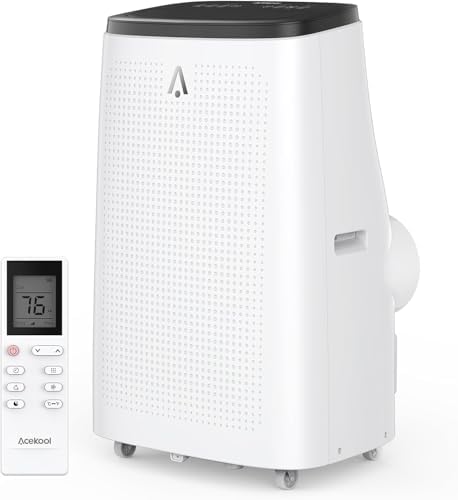 GarveeHome Portable Air Conditioner, Energy Efficient 14000 BTU AC, Window Kit & 24H Timer, Dehumidifier & Fan Modes, Portable AC for Apartment.