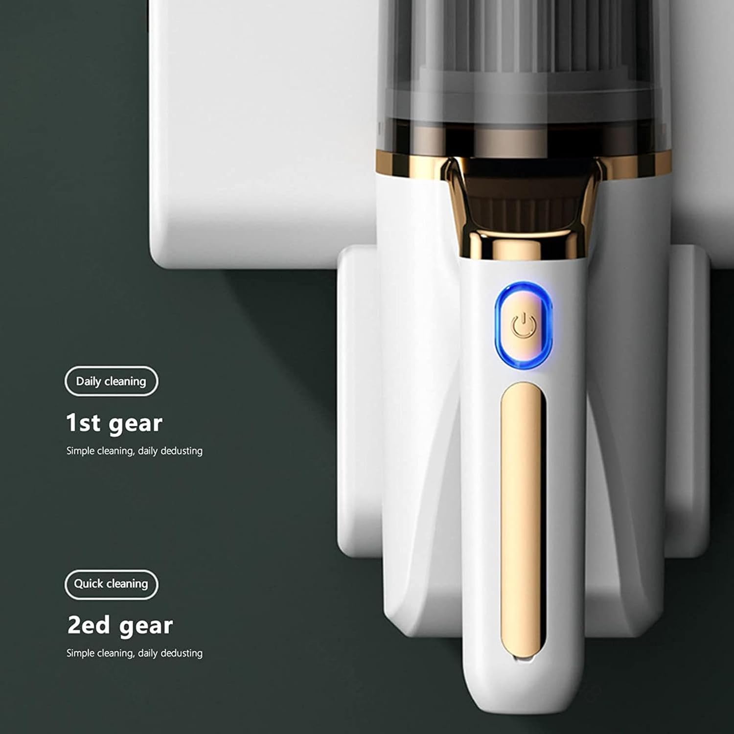 Vacuum Cleaner for Bed Mattress, 3-in-1 Wireless Vacuum for Bed Mattress 14kpa Super Suction Sofa Vacuum Cleaner Effectively Clean Up Bed, Pillows, Carpets, Etc,Green