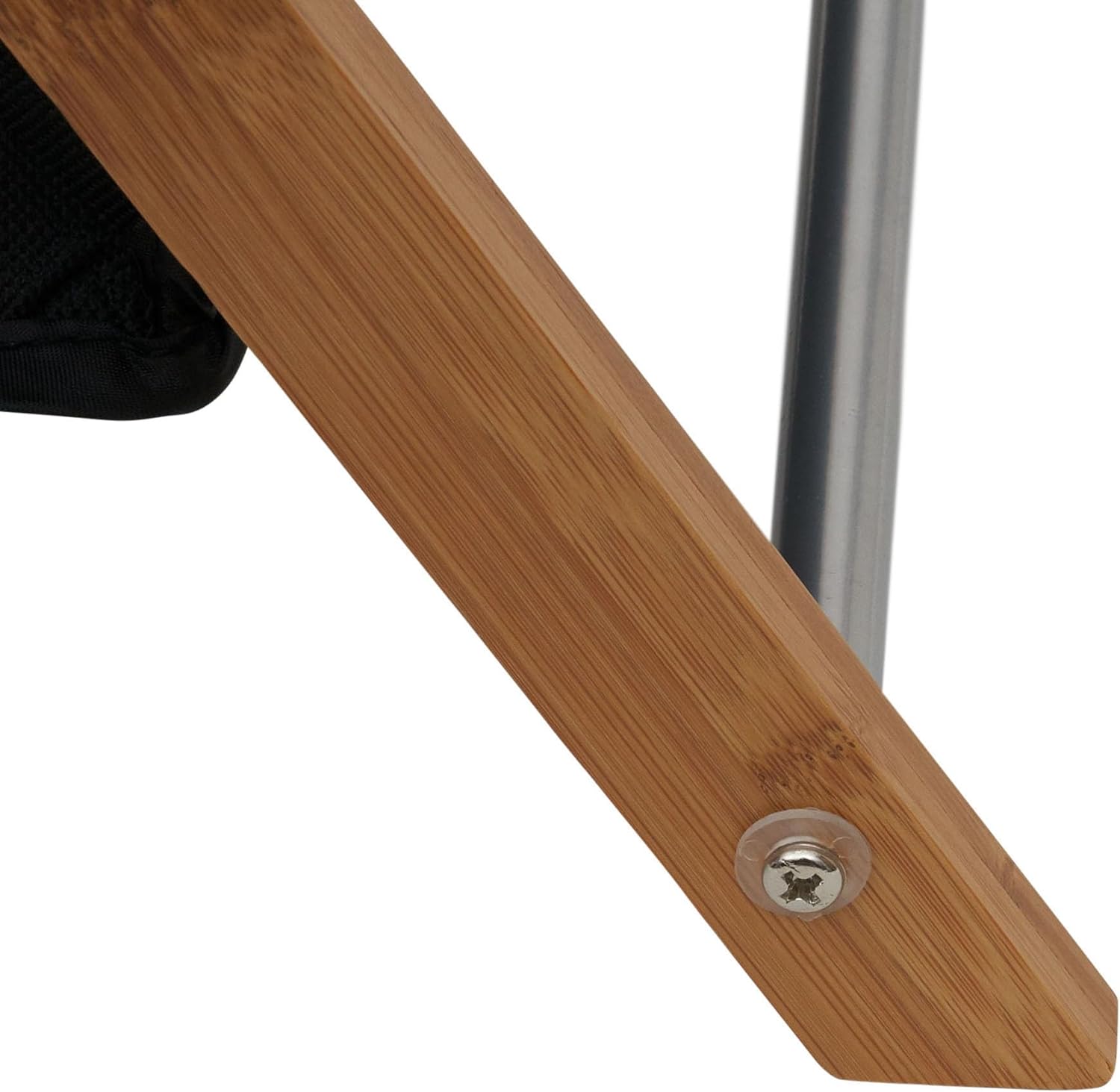 Household Essentials X-Frame Bamboo Hamper, Washable Black Liner and Bamboo Frame, and Renewable, Folds for Storage, Simple and Chic, Natural