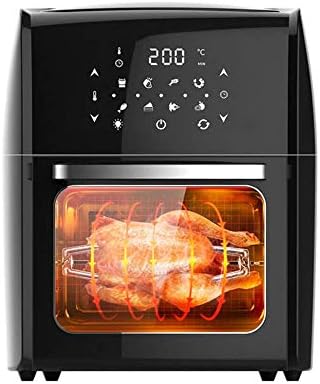Air Fryer Electric Hot Oven Oilless Cooker LED Touch Digital Screen, 10-in-1 Countertop Oven with Dehydrator & Rotisserie, Preheat and Shake Reminder, Nonstick Basket, 9.5 QT-Black