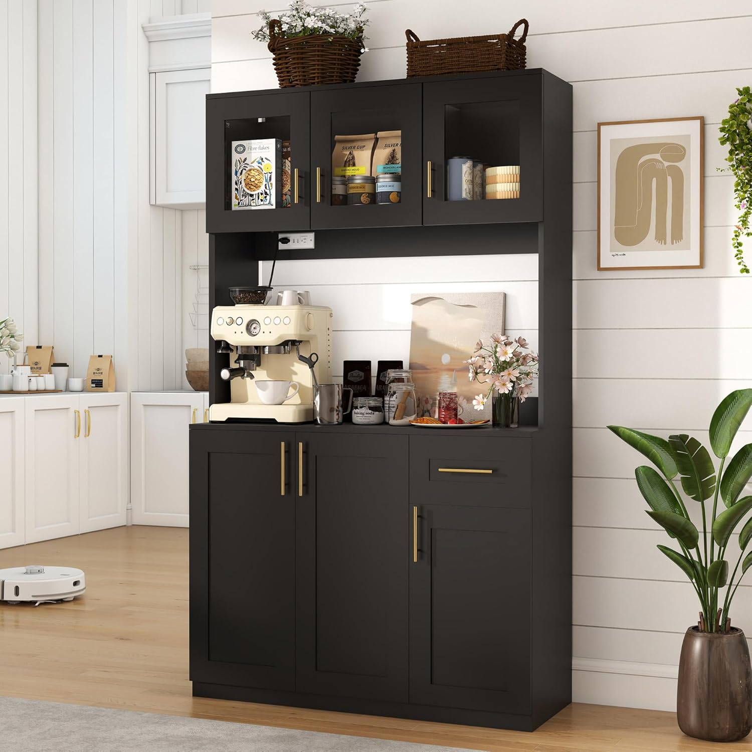 Kitchen Hutch Storage Cabinet: 71