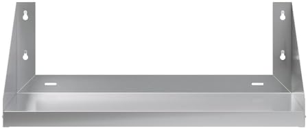 Stainless Steel Microwave & Appliance Wall Shelf | Custom Sizes | Metal Utility Shelving | Heavy Duty | Commercial Grade | Wall Mount | NSF |