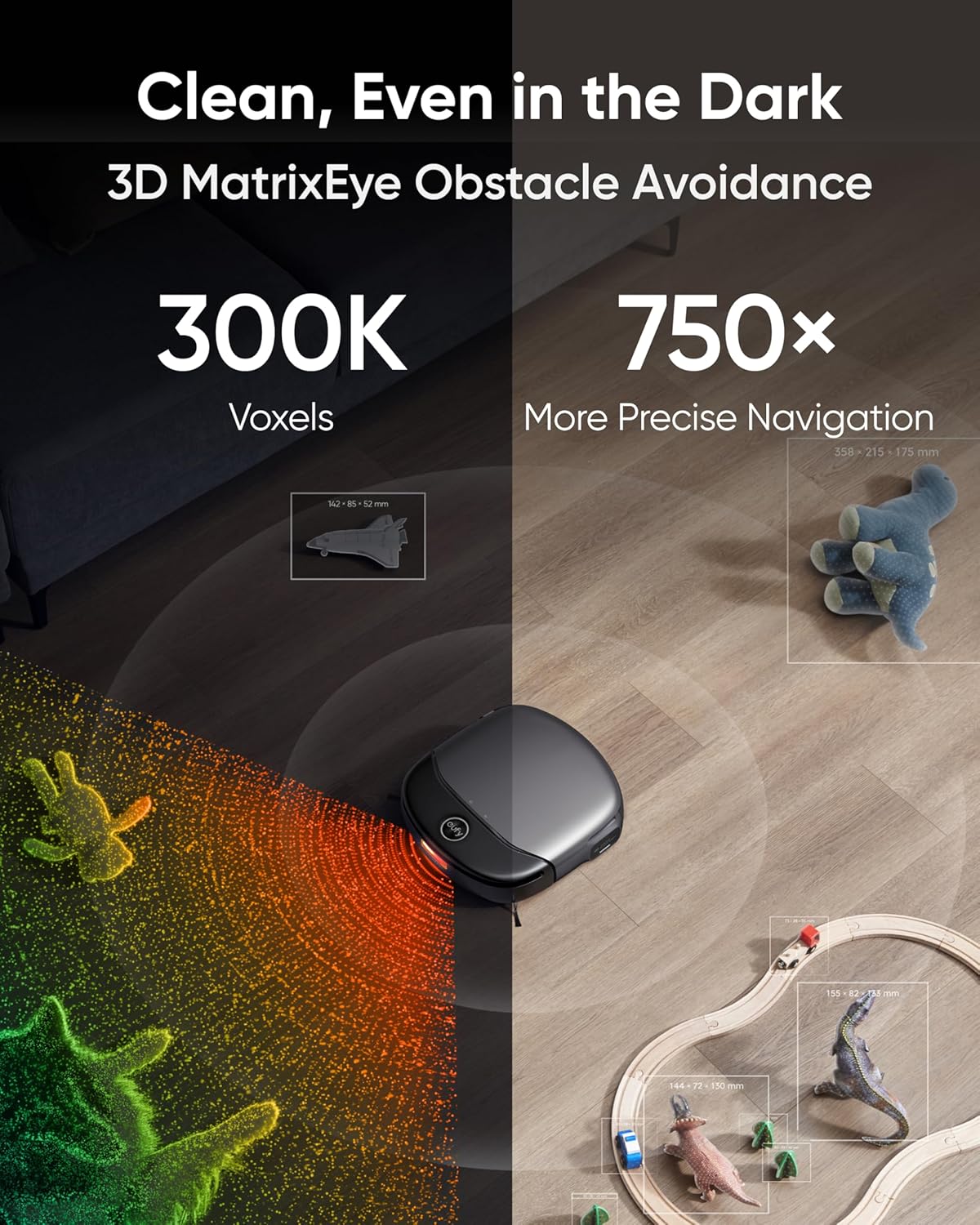 eufy Robot Vacuum Omni S1 Pro, HydroJet System with Roller Mop, Robot Vacuum and Mop Combos, Eco-Clean Ozone, Incrediable Suction, Obstacle Avoidance, Auto Mop Washing & Drying, Self-Emptying