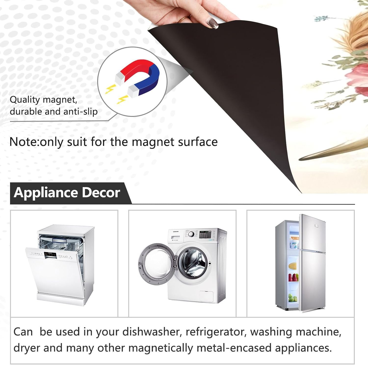 Dishwasher Magnet Cover Large Magnetic Stickers Two Highland Cows in Love Front Dishwasher Cover Reusable Decal for Home Kitchen Anti-Scratch Refrigerator Decorative Lid Washing Machine Laundry 23