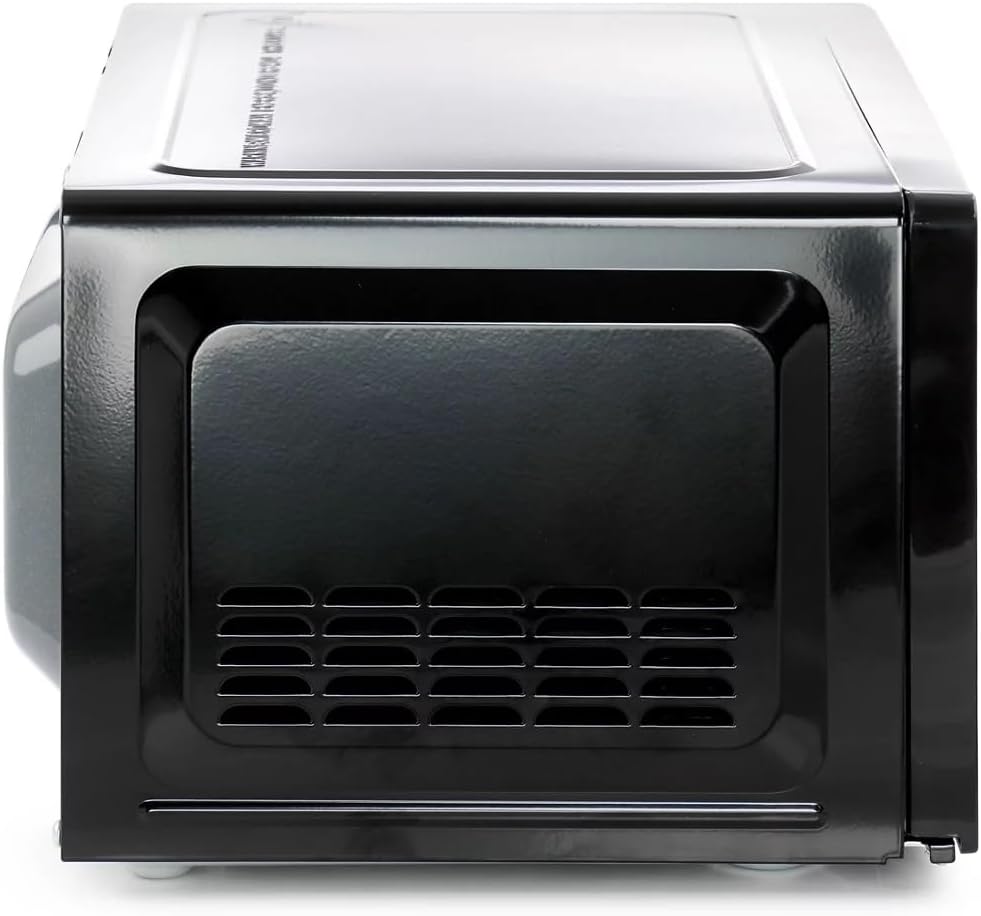0.7 Cu Ft 700W Countertop Microwave Oven in White – Compact Microwave with 10 Power Levels, LED Display, Express Cooking, Kitchen Timer & Child Lock (Black)