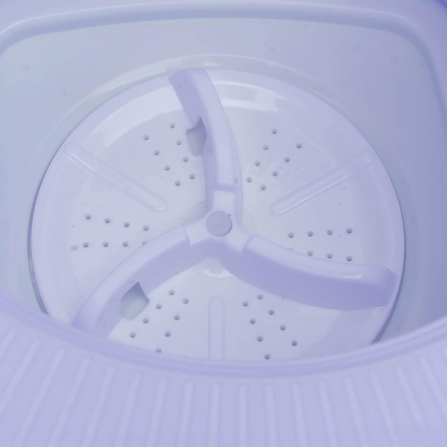 Portable Washing Machine, 6.5L Foldable Mini Washing Machine, Small Automatic Portable Washer with Water Tube, Spin Dry, Suitable for Apartments, Dormitories, Camping, Travel (Purple)