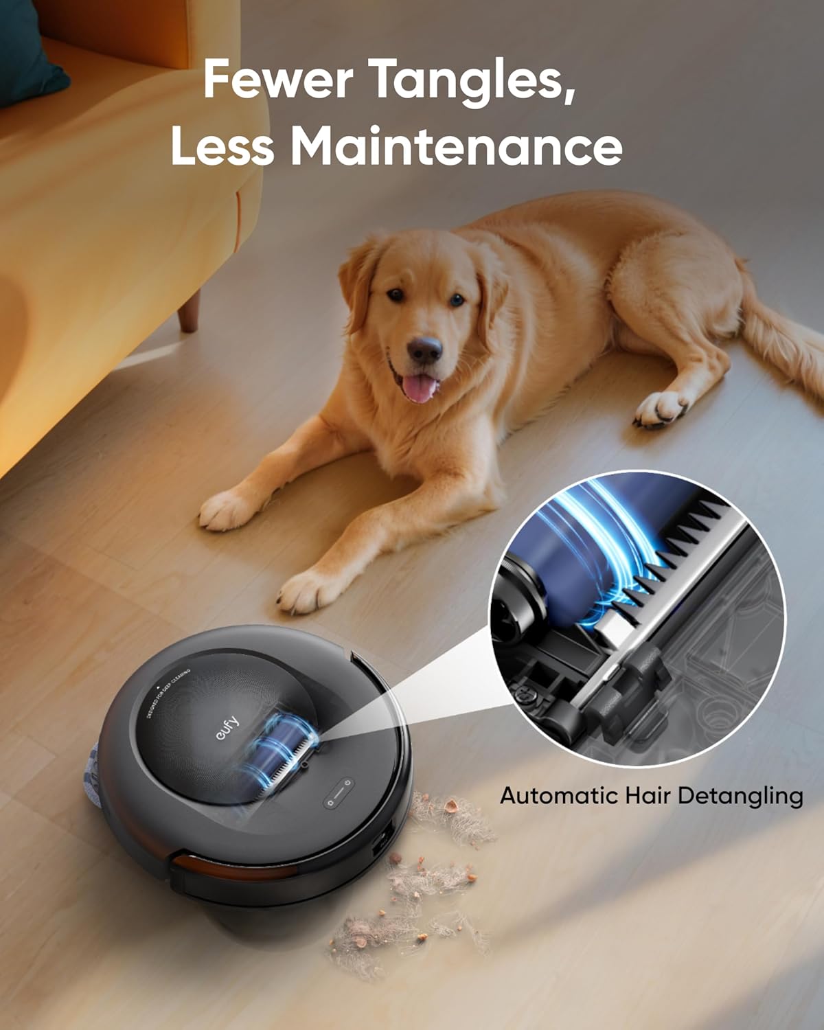 eufy (Like-New) Robot Vacuum Omni C20, Robot Vacuum and Mop Combo, Self Emptying, Auto Mop Washing and Auto Drying for Hands-Free Cleaning, 7000 Pa Powerful Suction (Renewed)
