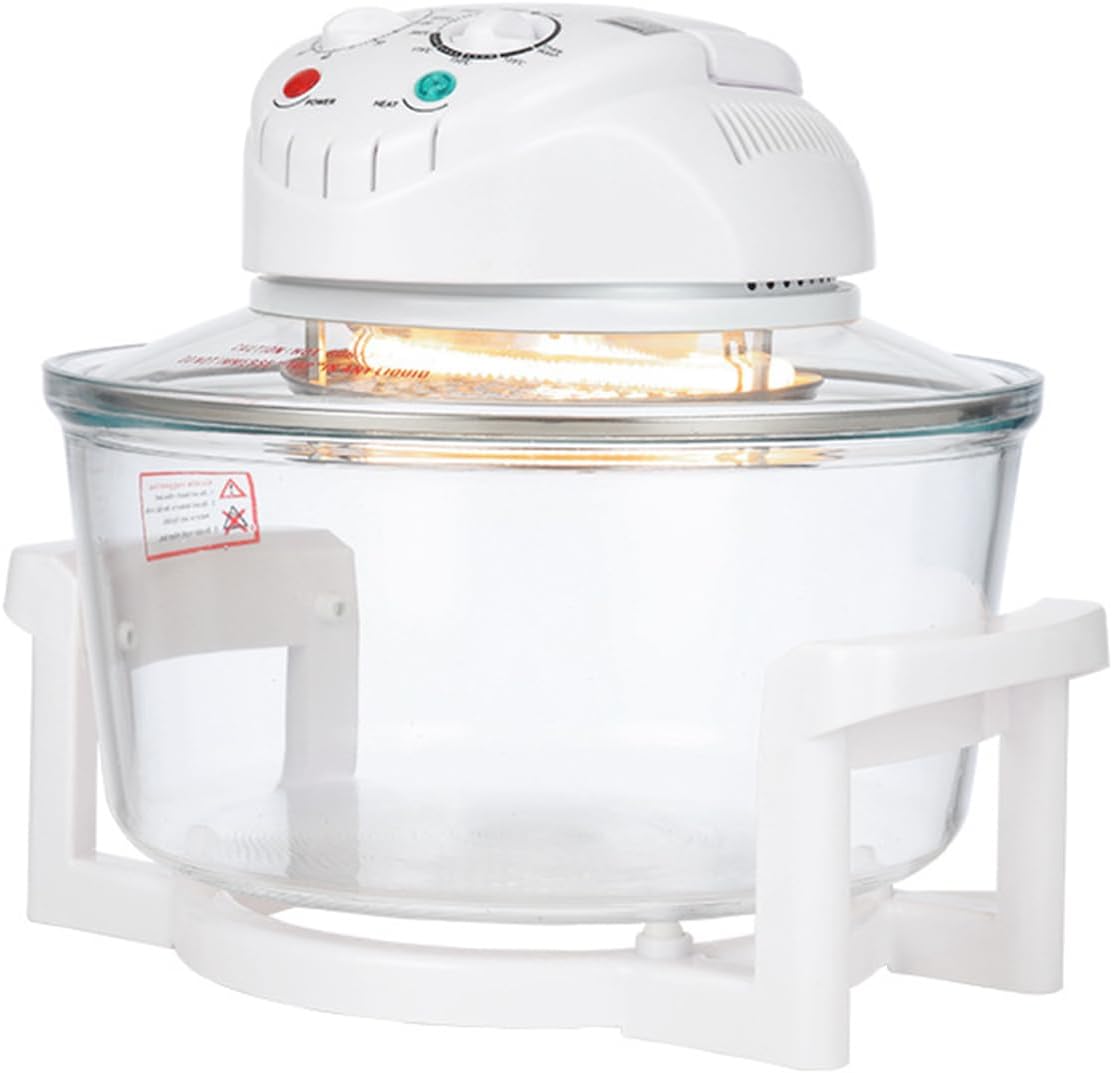 Air Fryer 8-in-1, Compact Air Fryer with 12L Capacity, Microwave, Freezer & Dishwasher Safe, Non Toxic Glass Portable Cooking System, 6 Cup Glass Containers,Air Fry