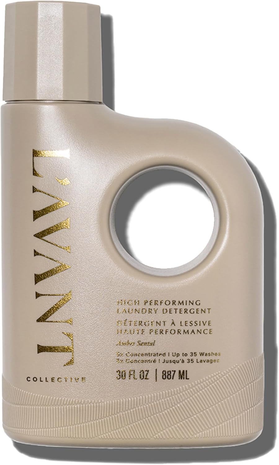 L'avant Collective High Performing Laundry Detergent Soap - Luxury Deep Cleaning & Powerful Odor Defense Ultra Concentrated Professional Wash 32 Oz (Ambre Santal)
