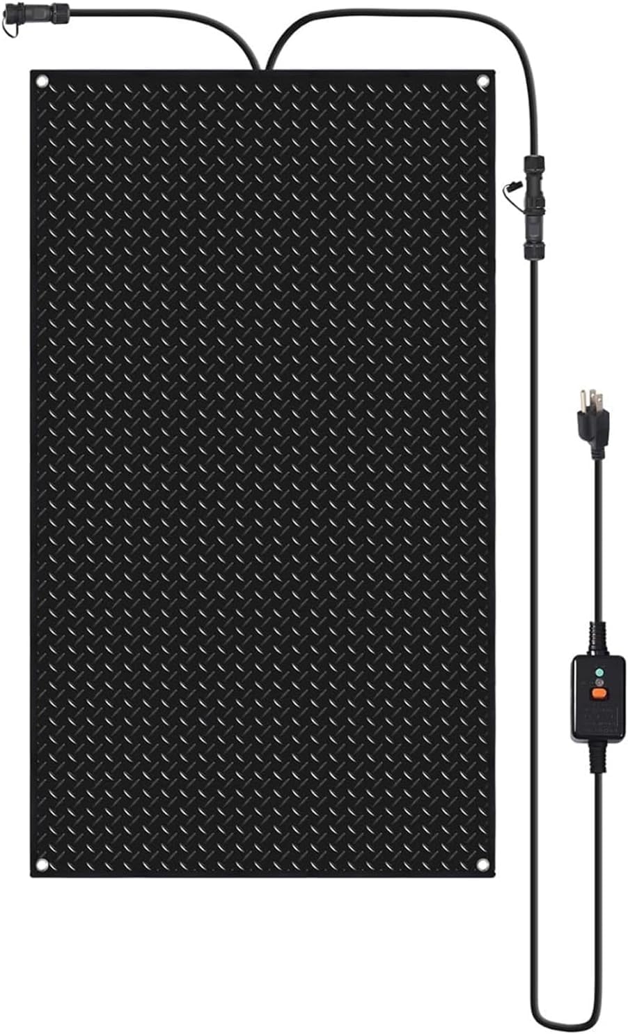 Snow Melting Stairs Walkway Mat, 1/2/3/4/5 Pcs Non Slip Rubber Heated Mat w/Power Cord, Speed Snow and Ice Heated Pad for Winter Outdoor Steps Doorways Driveway(1 Pcs,30x90cm/12x36in)