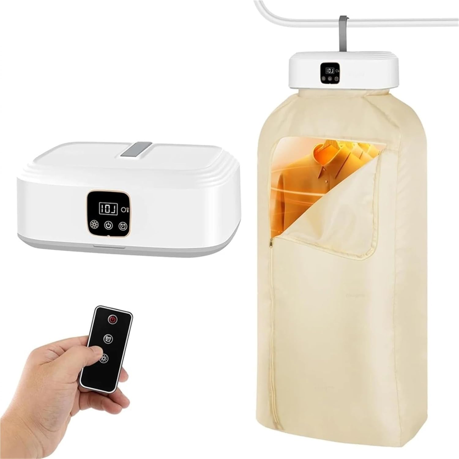 Portable Clothes Dryer, Mini Folding Cloth Dryer Portable Clothes dryer Touch Electric Clothing Dryer,for Travel,Apartment