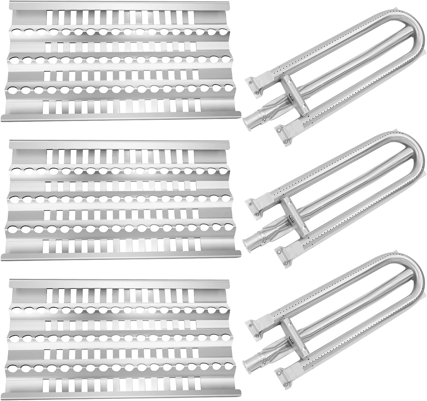 19” Grill Burner Grill Heat Plates Shield for DCS Grills DCS 30 BGB30-BQRN, 27 DBQR, 36, 48 BGB48-BQARL Dynamic Cooking Systems Radiant Tray Gas Grill Replacement Parts Briquette Tray