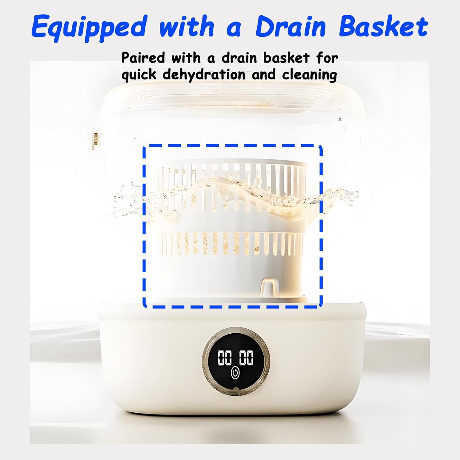 Mini Laundry Machine And Drying, Portable Mini Washing Machine For Underwear, Small Washing Machines For Apartments, Dorm,RV, Travel(Size:11.02 * 11.02 * 12.59in,Color:green) (Beige)