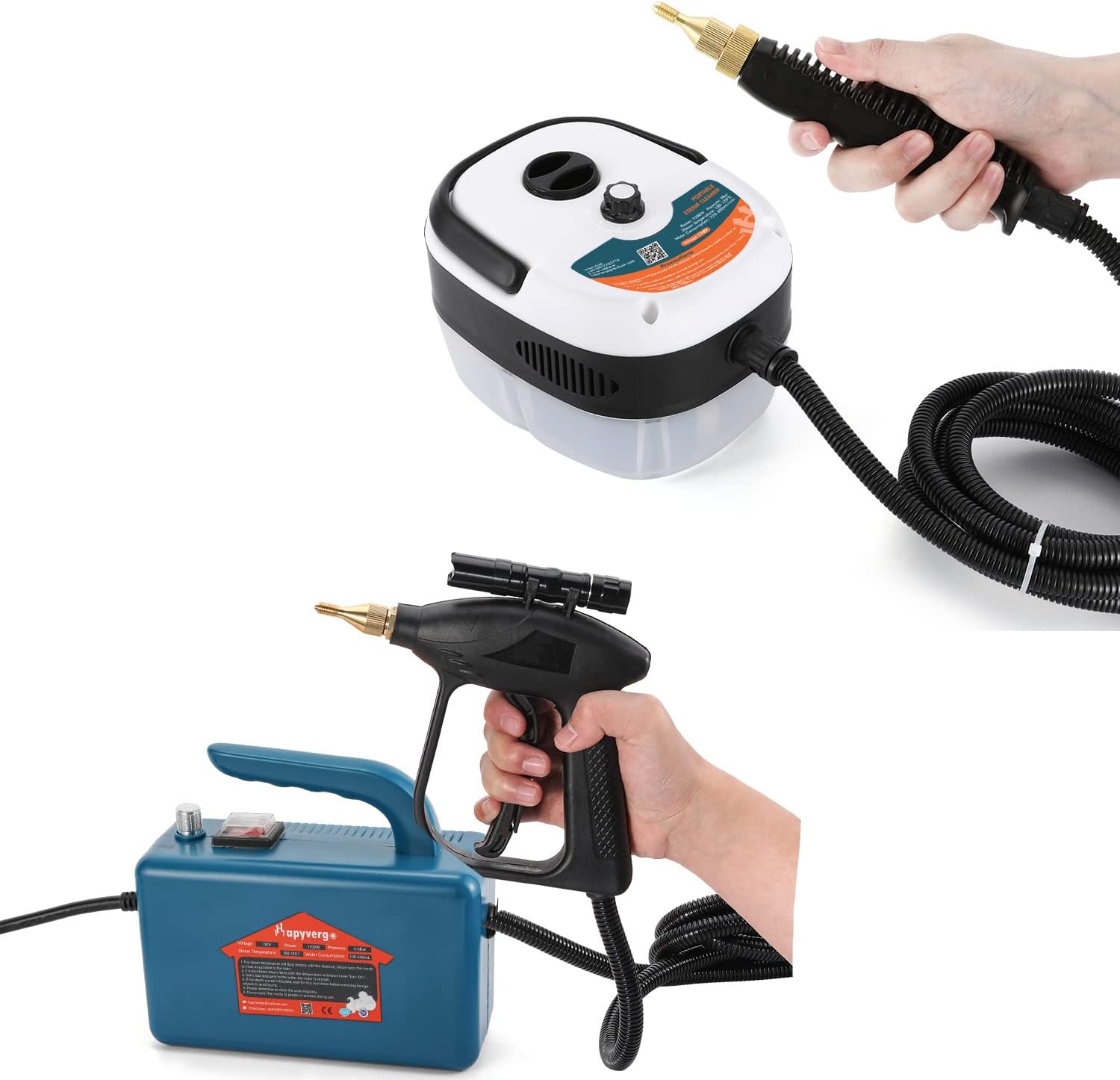 Handheld Steam Cleaner + Tankless Steam Cleaner