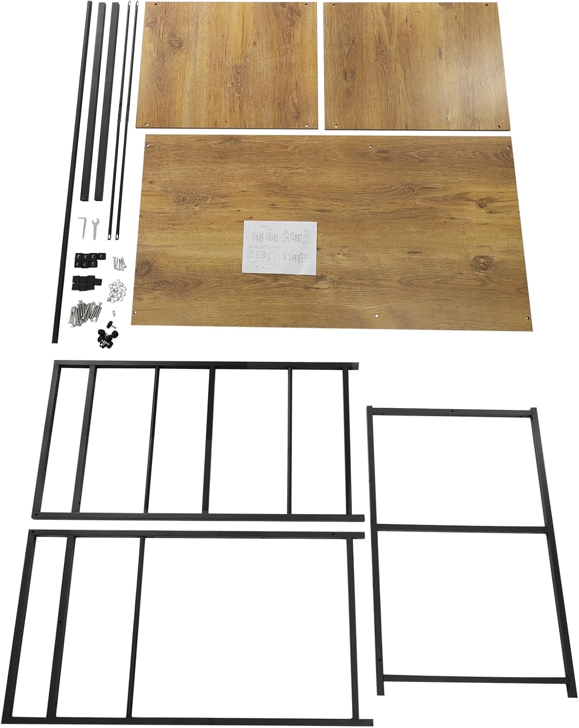 3-Tier Washing Machine Shelf, Laundry Storage Rack Organizer for Detergent & Supplies, Heavy Duty Iron & Wood Utility Shelf with 12mm Board, Fits 25.6