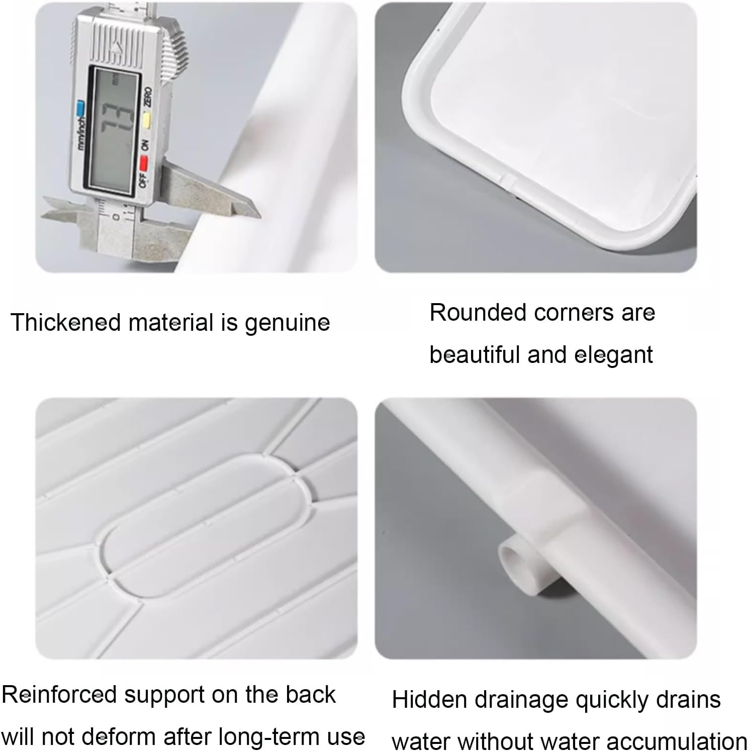 Condensate Drain Pan, Plastic Drain Pan with 200 Cm/78 Inch Hose, Suitable for Indoor and Outdoor Air Conditioner Units(91.5 * 45 * 2.5cm/36 * 17.7 * 0.98in)