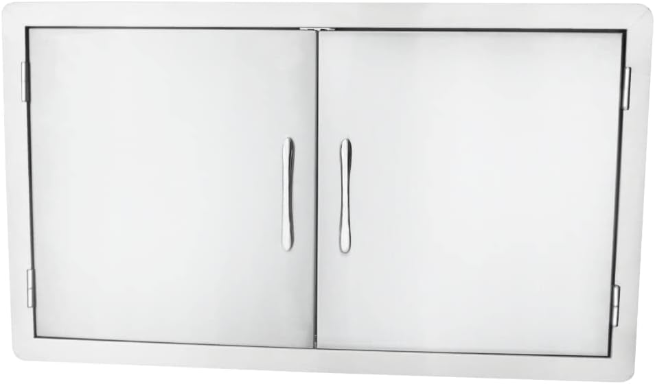 Stanbroil Outdoor Kitchen Stainless Steel Double Access Door, 36 Inches