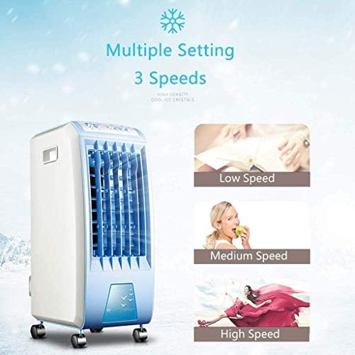 Air Cooler for Home Office Evaporative Coolers Portable Air Conditioner Fan, Silent Electric Fan Air-coo Mobile Water-coo Humidifier Small Air Conditioner for Home Or Office