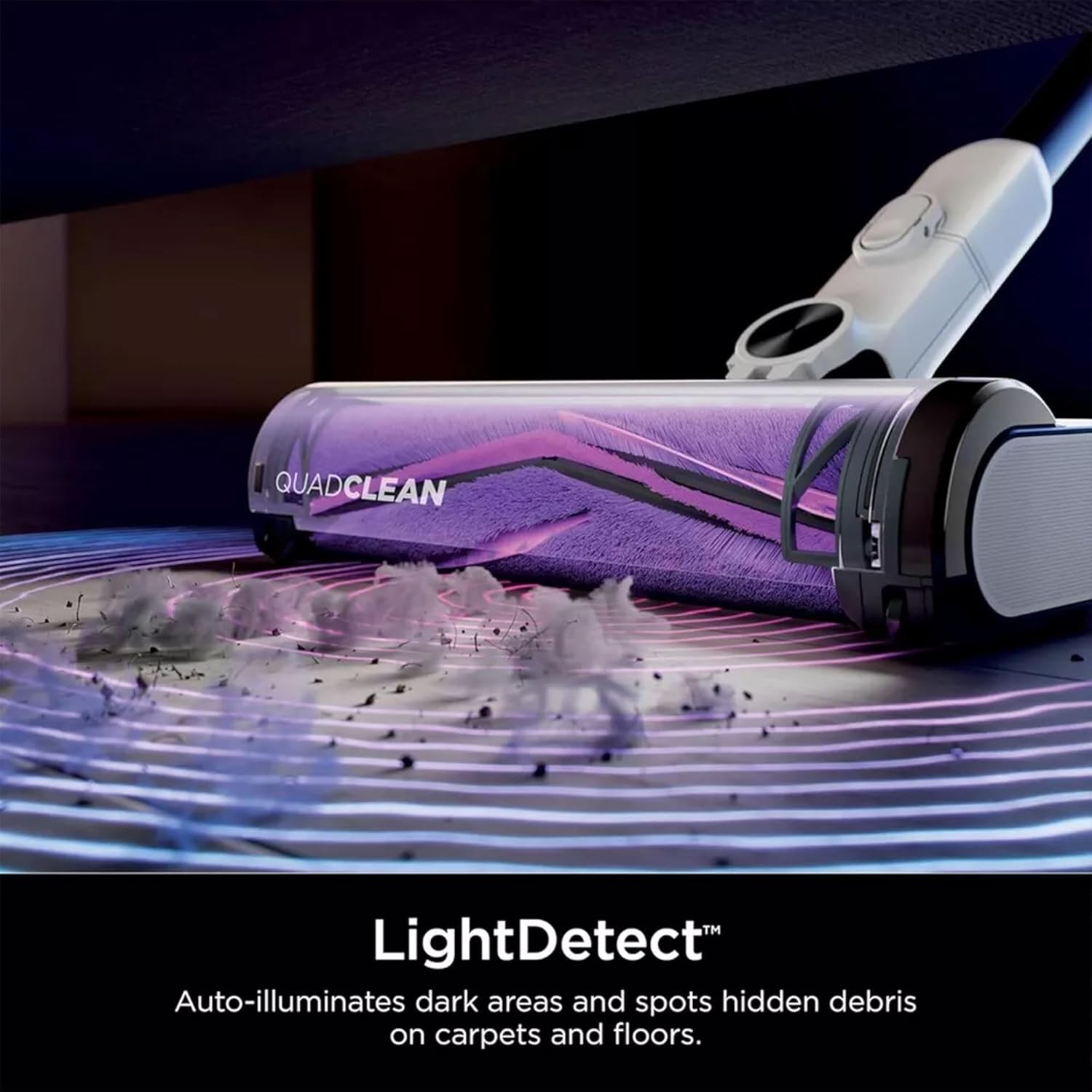 Shark IW3615 Detect Pro Cordless Stick Vacuum with HEPA Auto-Empty System, Flexible Wand, Portable Handheld Attachment, Ideal for Household Pet Hair, 60 Minute Runtime, White/Beats Brass (Renewed)