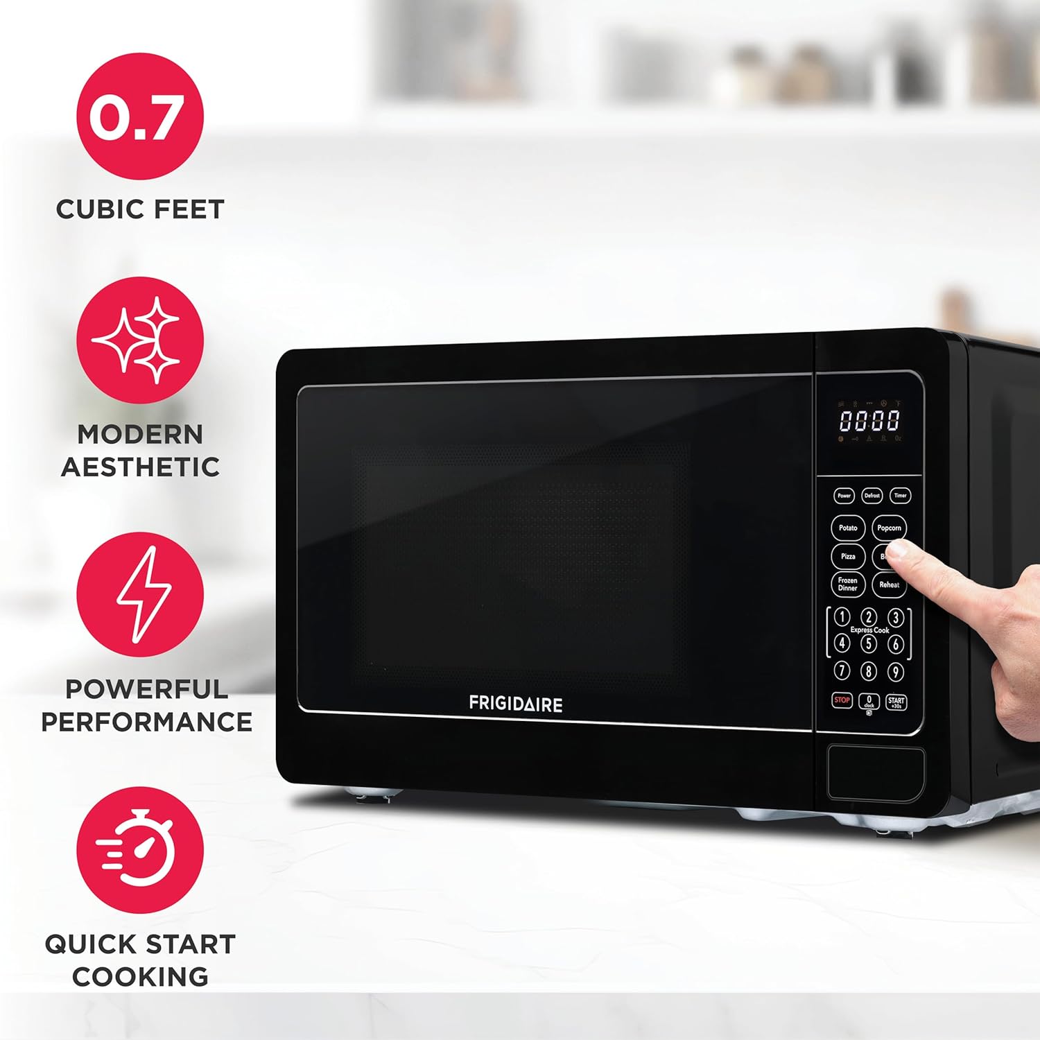 FRIGIDAIRE EMW733BLACKAMZ 0.7 Cu. Ft. Microwave, Black