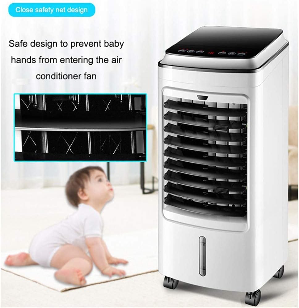 Air Cooler for Home Office Eaporatie Coolers Portable Air Conditioner w 5L Water Tank, Air Conditioning 3 In 1 Cool Fan Dehumidify