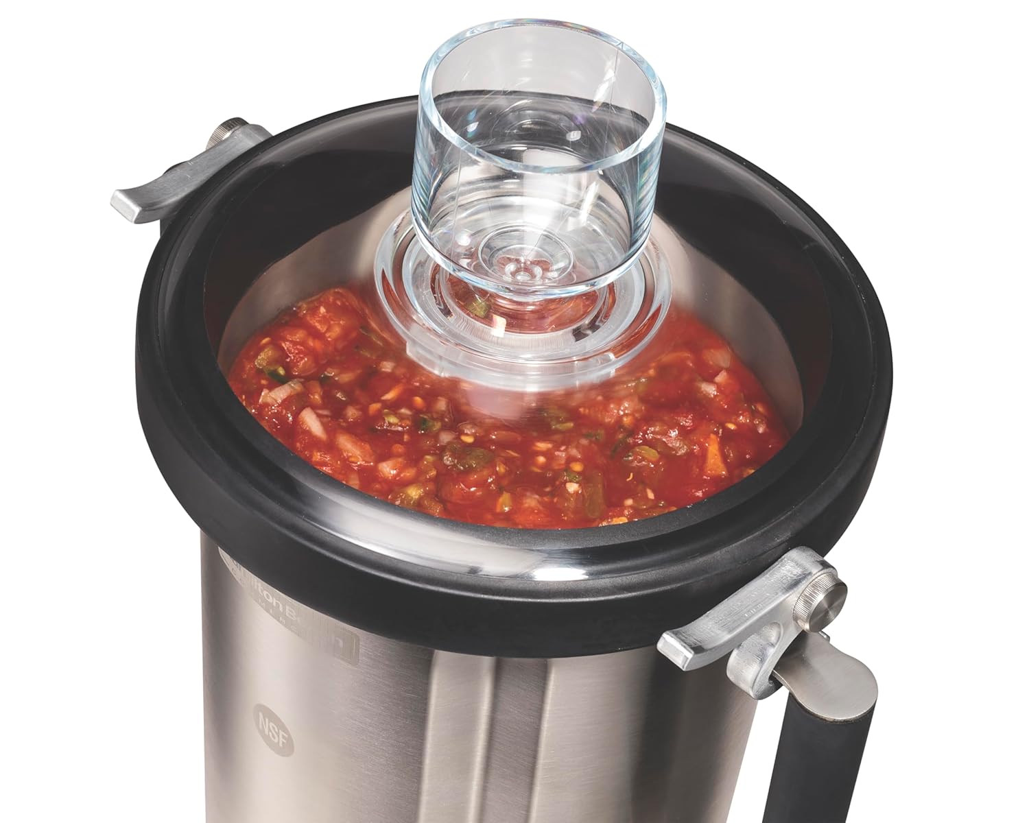 Hamilton Beach Commercial EXPEDITOR 1 Gallon / 4 Liter Culinary Blender, 3.5 HP Motor, Lower Profile Design, Clear Lid with 120 Milliliter / 4 Fluid Ounce Dosing Cup, NSF Certified, HBF900SR