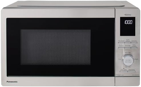 Panasonic Countertop Microwave Ovens, 0.9 Cu. Ft. 1000W, 15 Auto Cooking Presets, Inverter Technology for Even Cooking, with Genius Sensor Technology and Turbo Defrost- NN-SD47QSDAYH