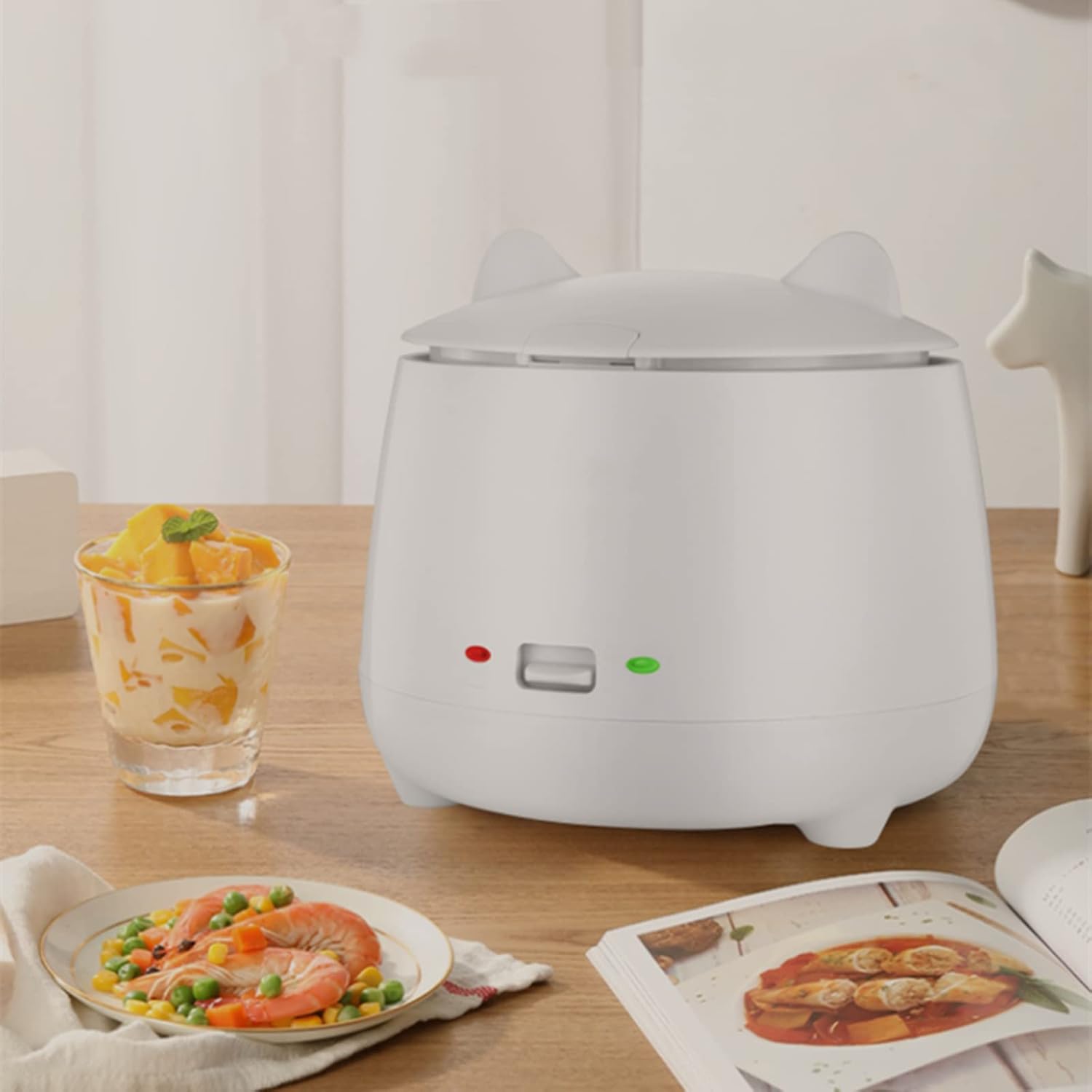 Rice Cooker Fully Automatic Electric Rice Cooker Small Kitchen Appliances Removable Non Stick Rice Pot 2l Large Capacity Suitable for 1-4 People