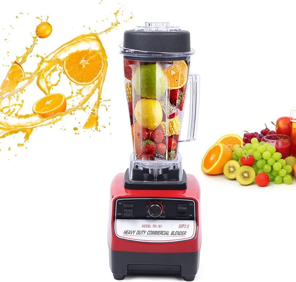 1500W Commercial Blender, Professional Kitchen Juicer Blenders for Drinks and Smoothies with 67oz BPA-Free Pitcher,Commercial Heavy Duty Blender Food Processor Combo for Soups,Nuts & Batter (US Stock)