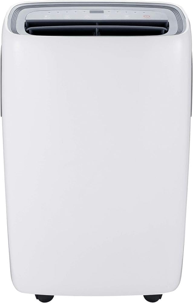 KY-120HP Portable Air Conditioner with Heat Pump, White, 12000 BTU Cooling Capacity, 10000 BTU Heating Capacity, 132 Pints/Day Dehumidifier Capacity, 24-Hour Programmable Timer