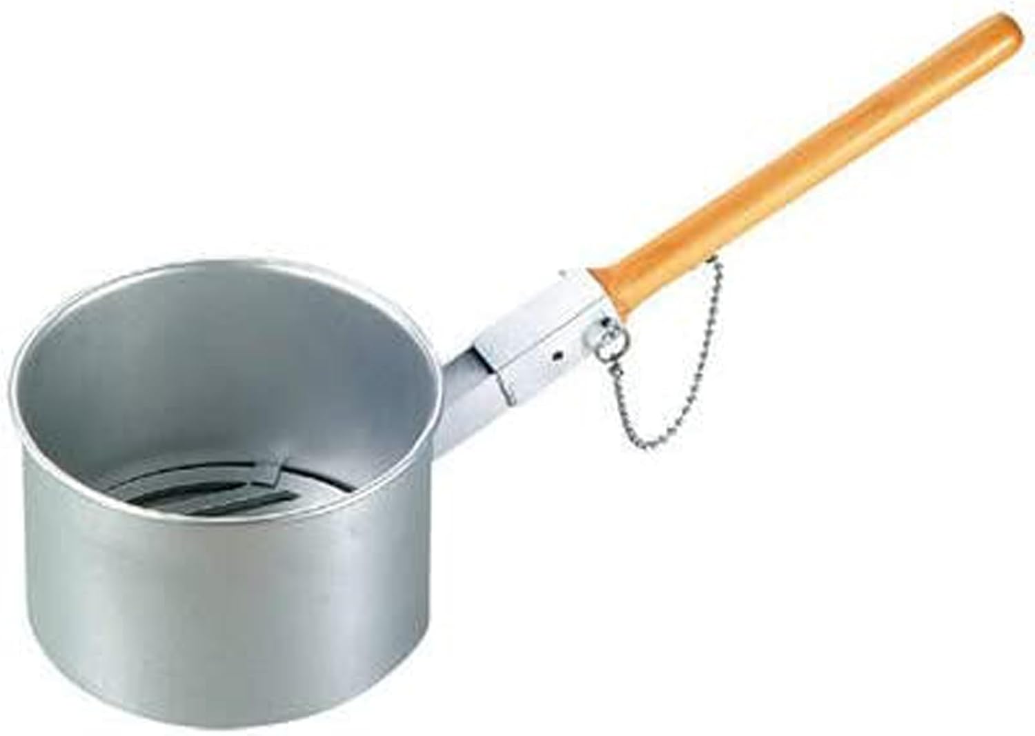 Iron Cast Dish with Jumbo Fire Starter (Insert in Wooden Handle) Small (φ155)