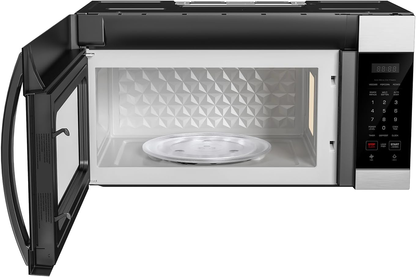 Empava Over the Range Microwave Oven with Screen Touch Control, 1000 Watts, 300 CFM Venting and Sensor Cooking in Stainless Steel, EMPV-30OTR01, Silver