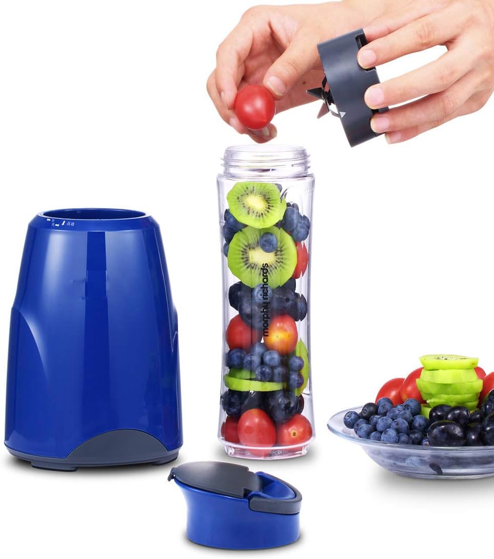 Portable Blender, Mini Blender Smoothie Maker with USB Rechargeable Electric Blender Professional Commercial for Vegetables and Fruit Smoothie Maker Blender Food Processor 600Ml 300w