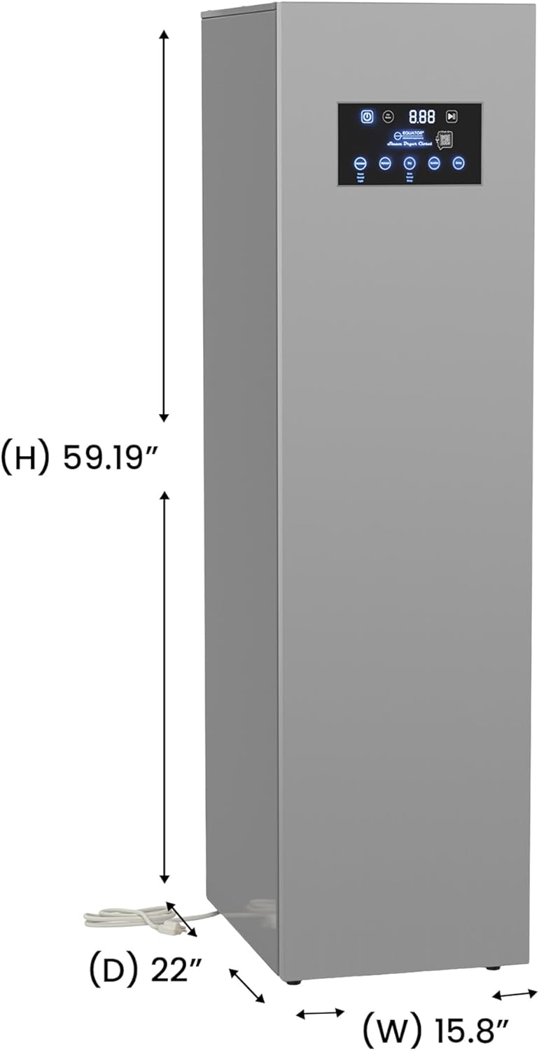 Equator LAUNDRY CENTER Silver WASHER 15Lbs+Vented DRYER+ Steam Dryer CLOSET 110V