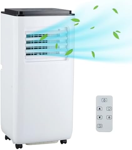 Portable Air Conditioner | 10000 Btu for Large Rooms Up to 450 Sq. Ft. | 3 Modes, Remote Control, and Installation Kit Included | Ideal for Home Cooling