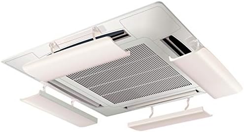 AIR WING Pro, Angle Adjustable Air Conditioner Deflector helps Cooling/Heating Air Circulation, Anti Blast, Wind Baffle and Direction, Anti-Condensation (Ivory, Set of 4)