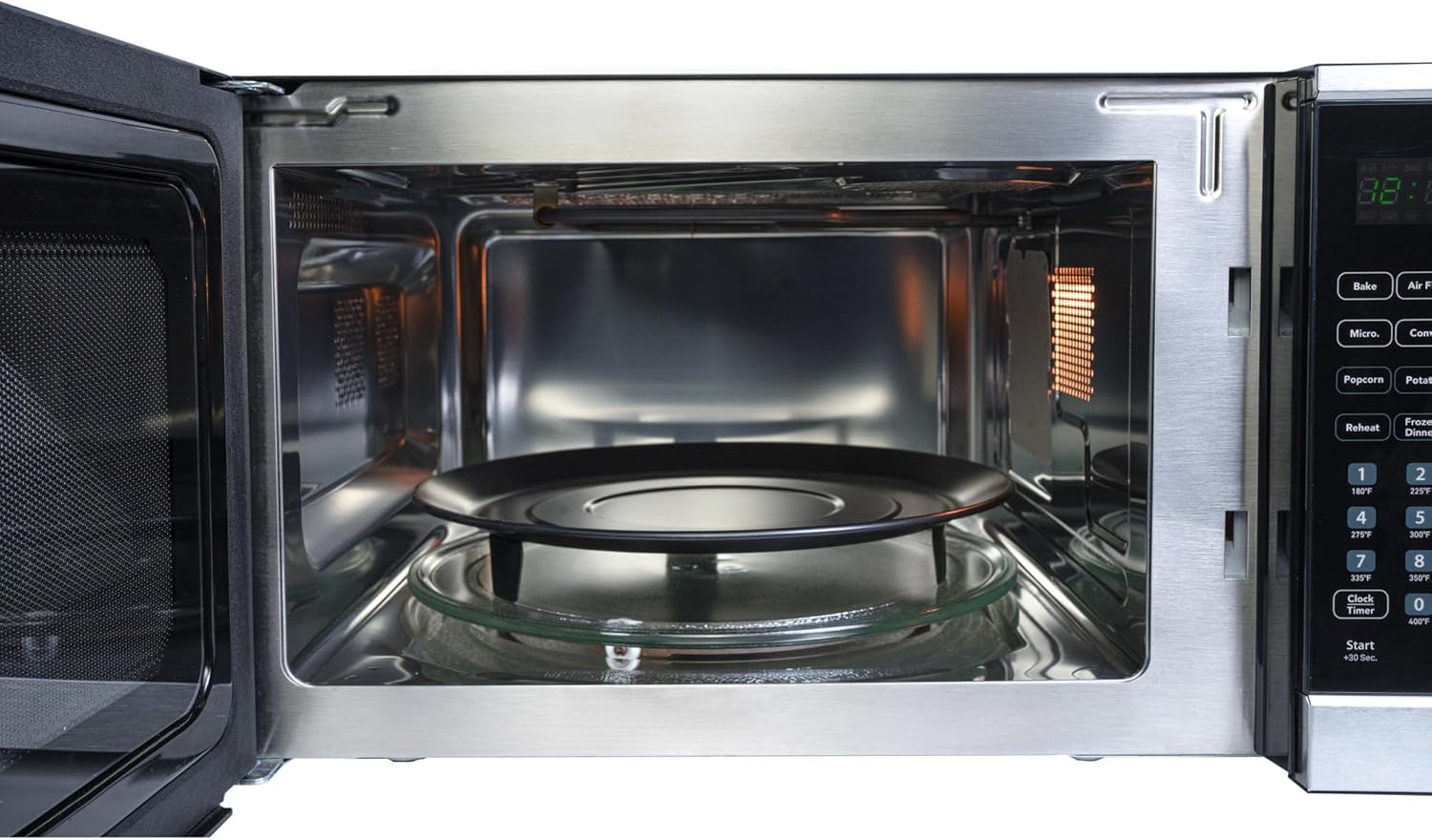 Danby 1.3 cu. ft. Multifunction Countertop Microwave with Air Fry in Stainless Steel (DBMW1361ABSS)