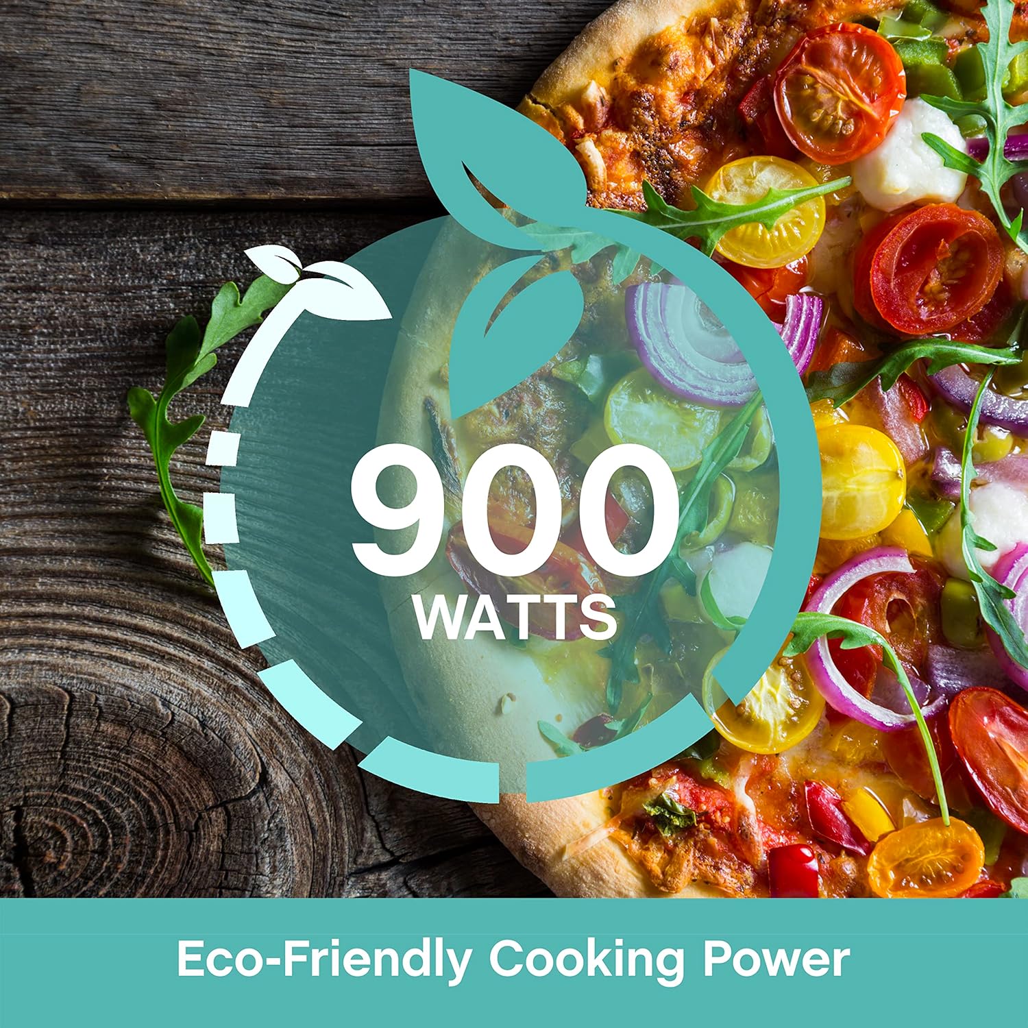 West Bend WBMW92B Microwave Oven 900-Watts Compact with 6 Pre Cooking Settings, Speed Defrost, Electronic Control Panel and Glass Turntable, Black